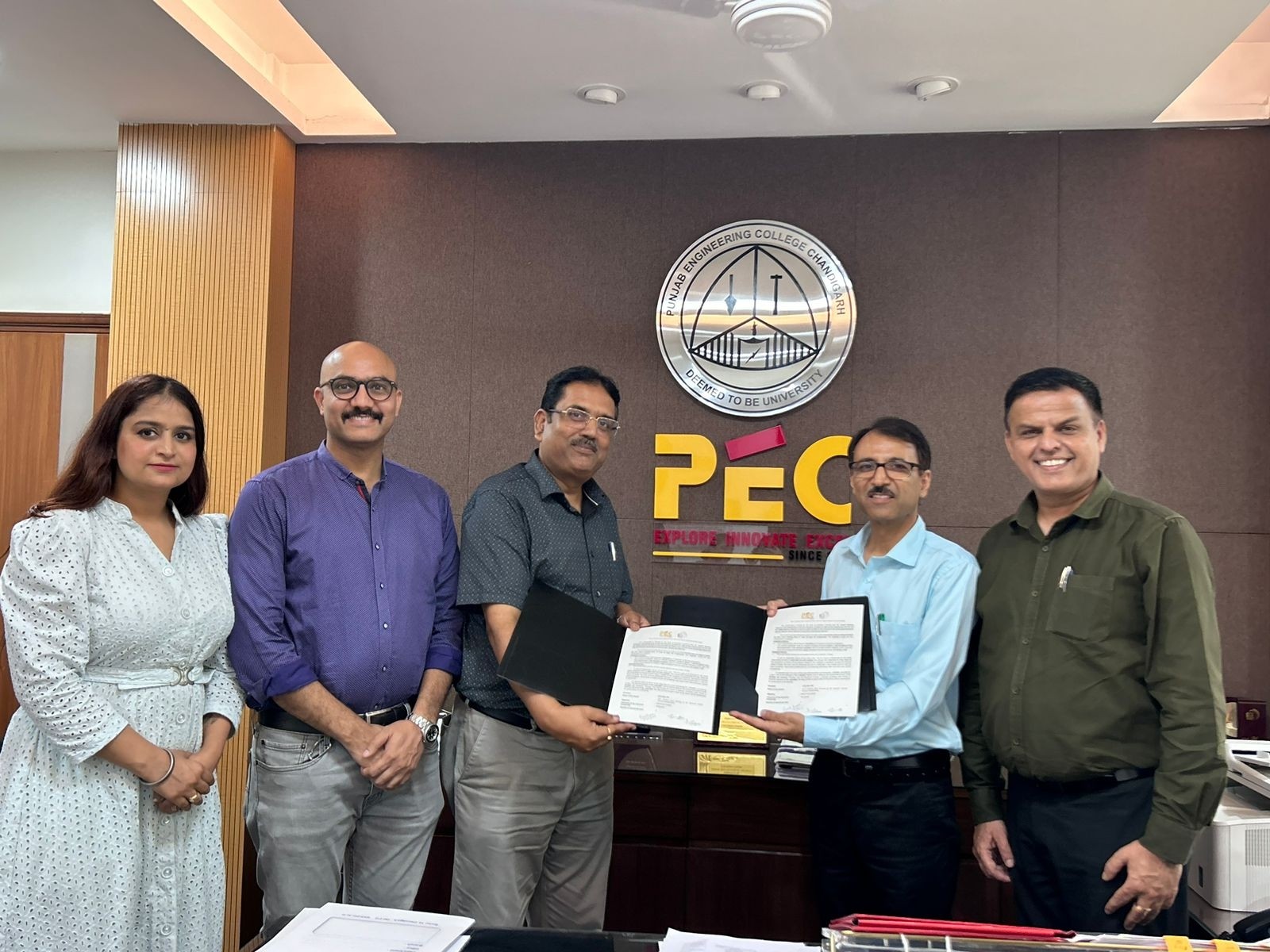 Establishing "Smt. Krishna Devi Sharma & Sh. Dharam Chand Sharma Scholarships:: Empowering Future Engineers at PEC