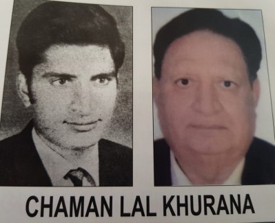Khurana , Chaman Jul 10, 1949 - Jun 09, 2021 New Delhi, India PEC/BSC/Metallurgy/1970