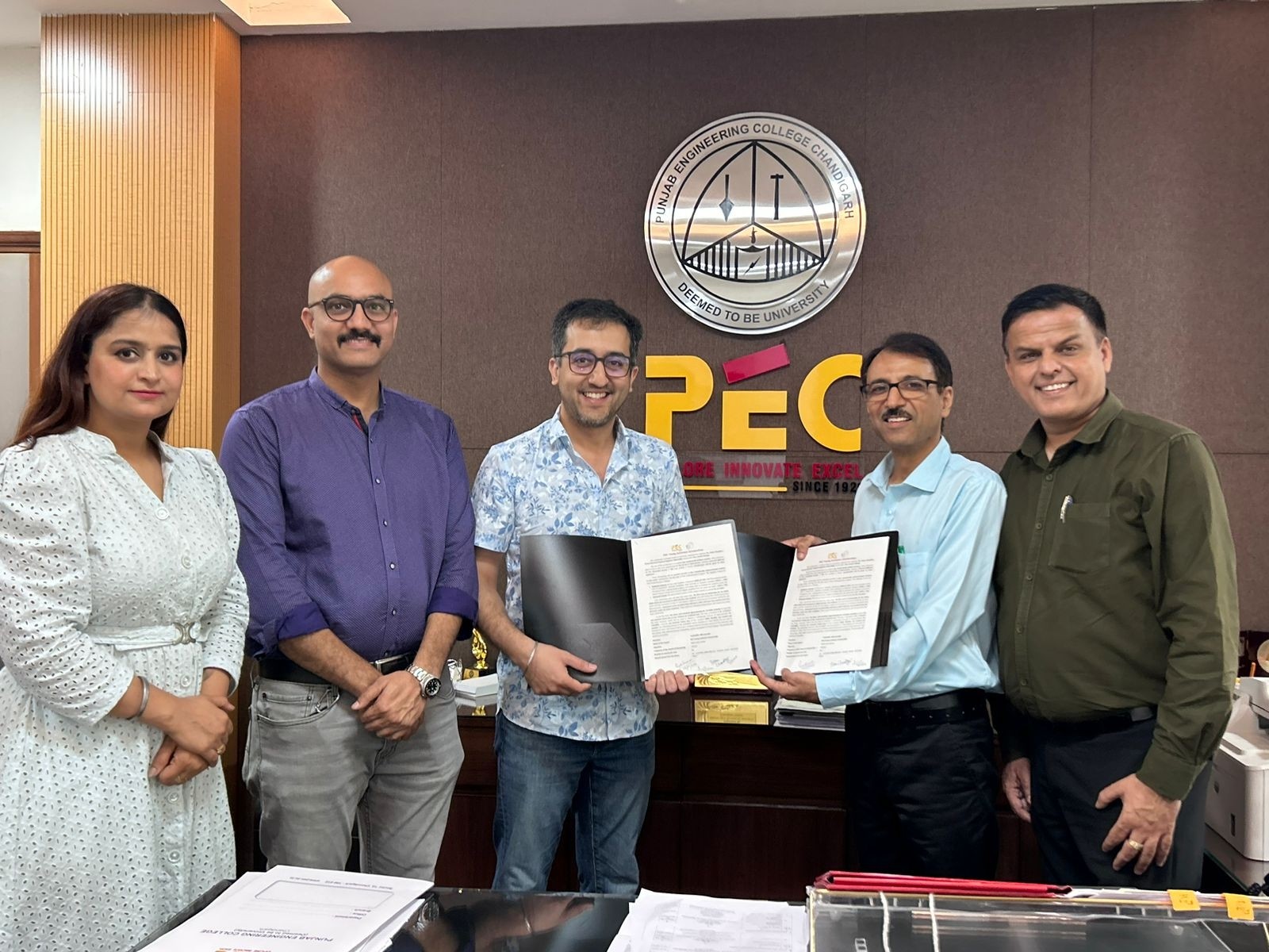 PEC Signs MoU with Alumnus Ketan Chaudhry to Establish Scholarships for Economically Underprivileged Students