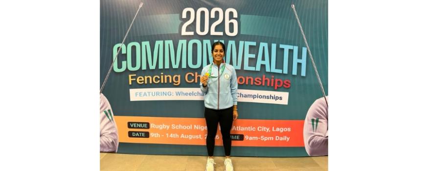A Proud Moment for PEC: Pranshi Arora Wins Gold Medal at Senior Commonwealth Fencing Championships 2026